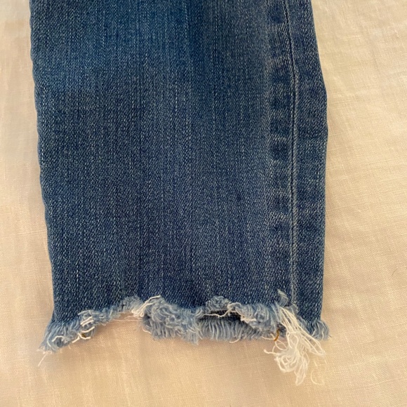 Madewell 8" Skinny Distressed Jeans Raw Hem 27T - Picture 3 of 6